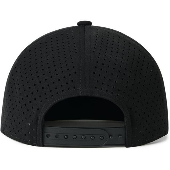 Mens flat brim snapback hat adjustable quick dry laser cut baseball cap - Picture 5 of 7